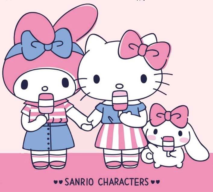 Sanrio characters. Подруга Хелло Китти. Sanrio персонажи. Подружка hello Kitty. Хелло Китти май Мелоди.